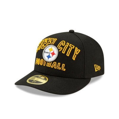 Pittsburgh Steelers Gorra | New Era NFL Draft Alternate Low Profile 59fifty Fitted Cap Mexico - Negros